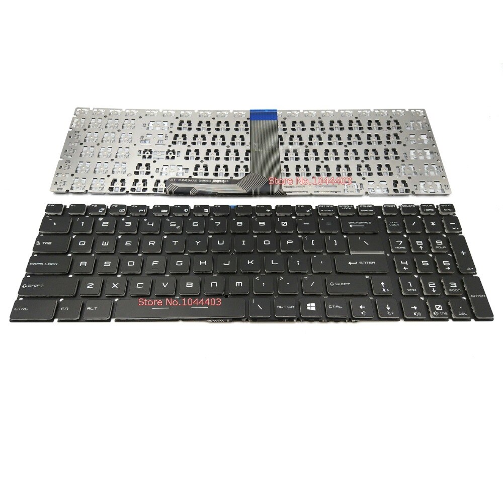 laptop keyboard for MSI GL62 GL72 6QC 6QD 6QF Black Without Backlit Without Frame US Crystal Key