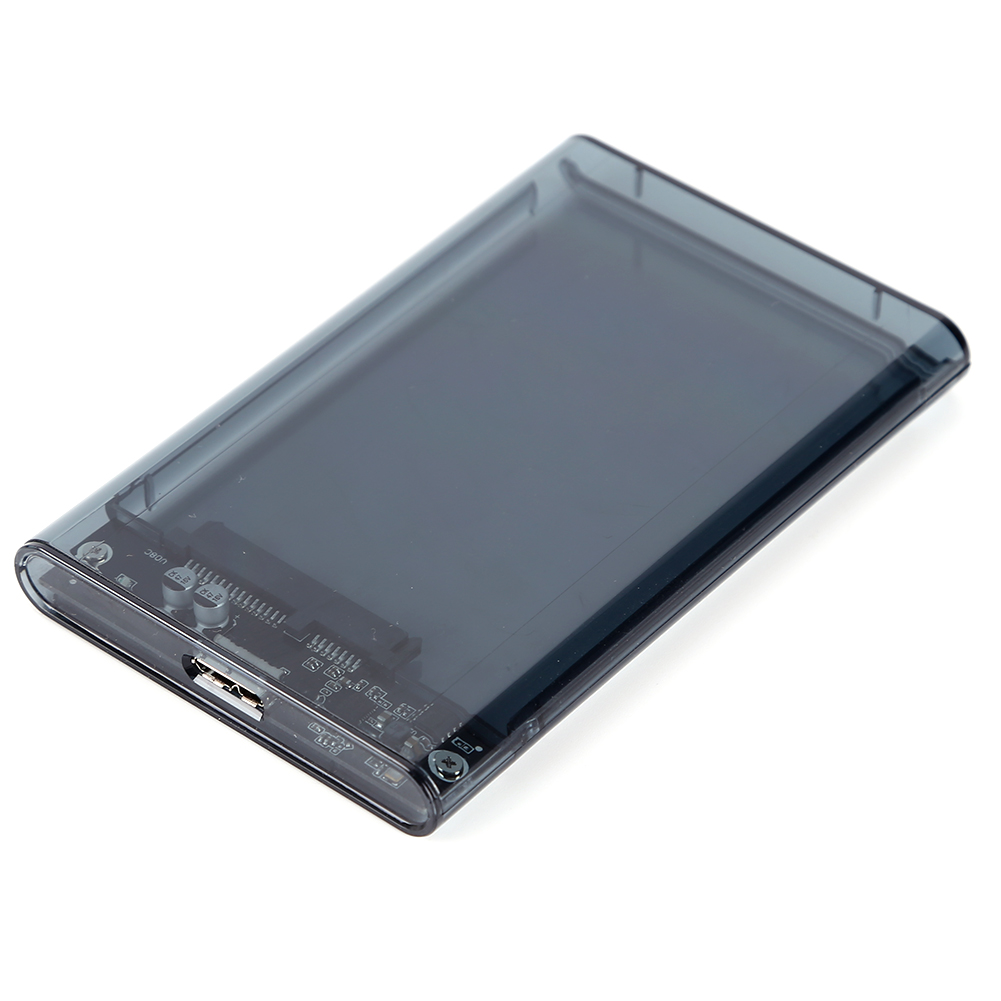 Transparent HDD Case Caddy Box HDD Enclosure 2.5 SSD SATA To USB 3.0 Type-C 3.1 Adapter External Hard Drive Box