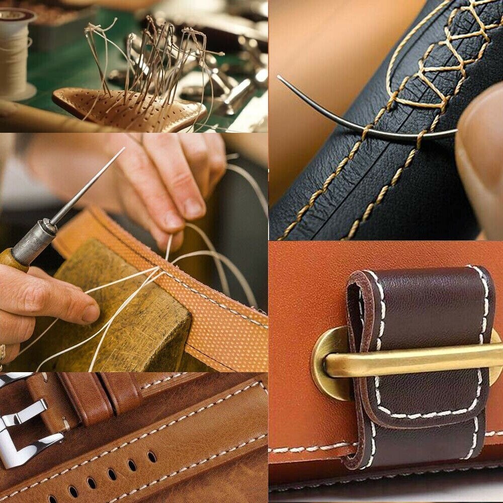 24 Colors 50M Waxed Thread Leather Sewing Thread,Hand Stitching Thread For Hand Sewing Leather and Bookbinding