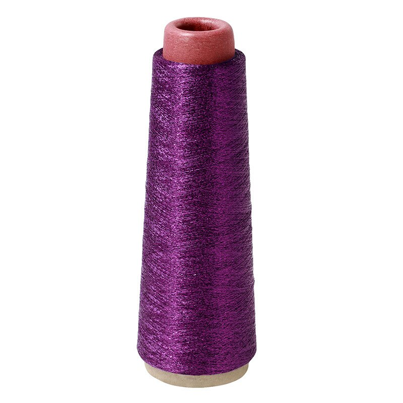 Color Flash Bright Silk Gold And Silver Thread Computer Embroidery Manual Cross Stitch Metal Thread DIY Braided Thread: violet
