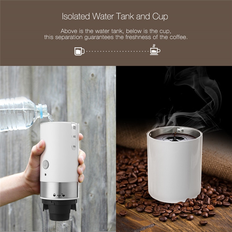 200ml Mini Coffee Machine Portable Coffee Maker Hourglass American Manual Handheld Espresso Coffee Maker for Home Travel