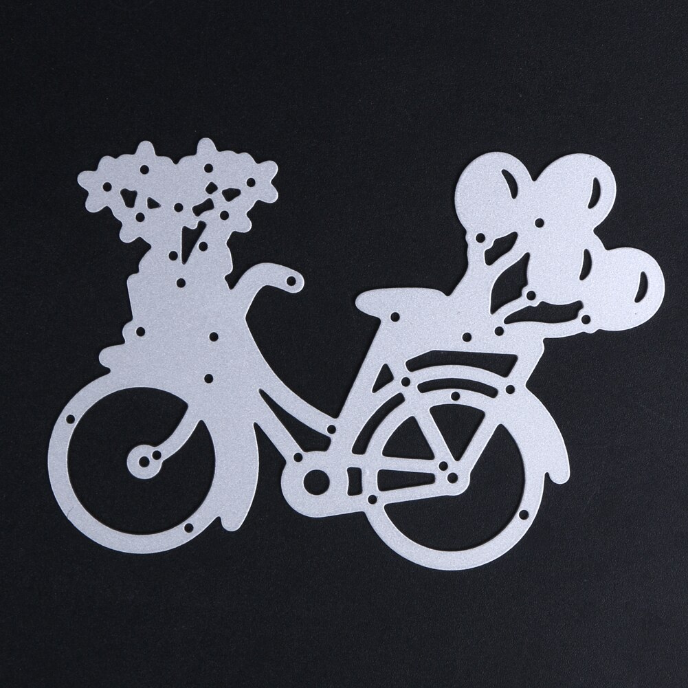 Diy dejlig cykel cykel metal skære dies stencil til scrapbog papir