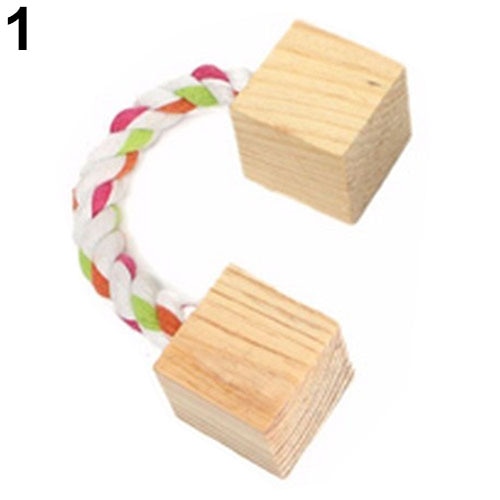 Wood Mini Exercise Chew Teeth Care Molar Hamster Chewing Toy Pet Products for Rabbit Chinchilla Hamster: 1