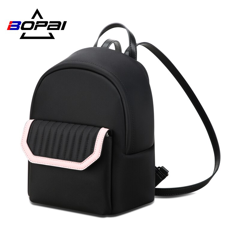 Bopai Mini Rugzak Vrouwen Mode Waterdichte Zwart Bagpack Wilde Oxford Rugzakken Dames Tas Mochila Mujer