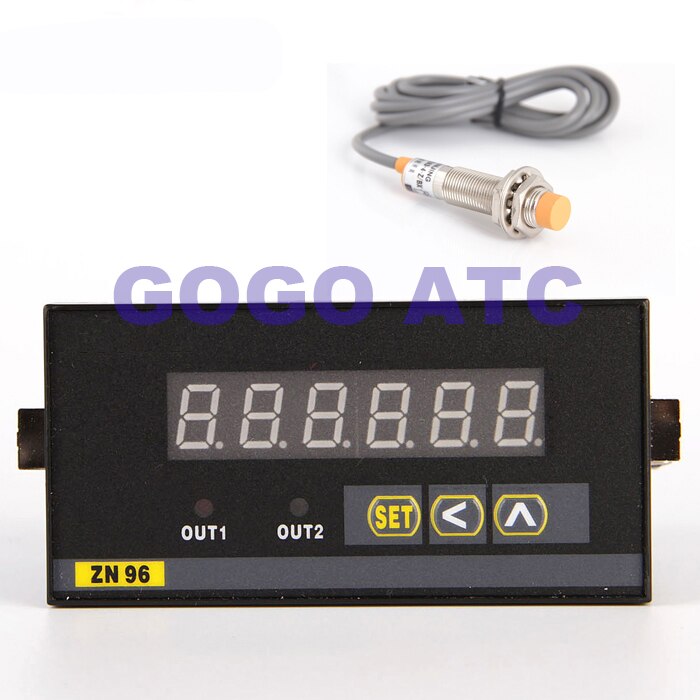 Fine ZNZS2-6E1R tachometer digital display ZNZS2-6E2R line speedometer speed meter with alarm output Encoder