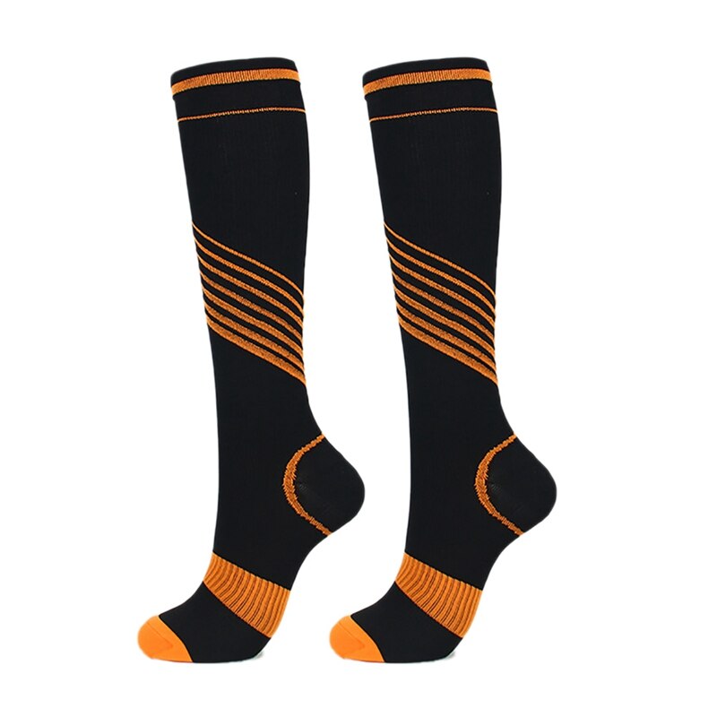 Practical Outdoor Basketball Soccer Running Cycling Sports Socks Durable Elastic Polyester Nylon Compression Socks Printed Socks: O / 1