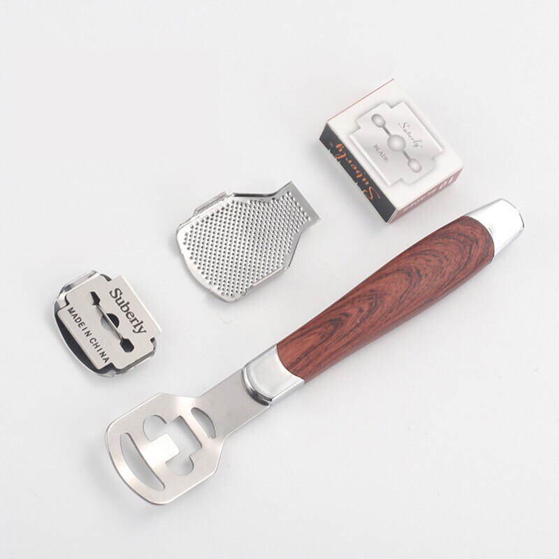 Rvs Pedicure Gereedschap Pedicure Set Voet Peeling Maks Manicure Professionele Eelt Voet Schaafmachine Pedicure Mes Scheerapparaat