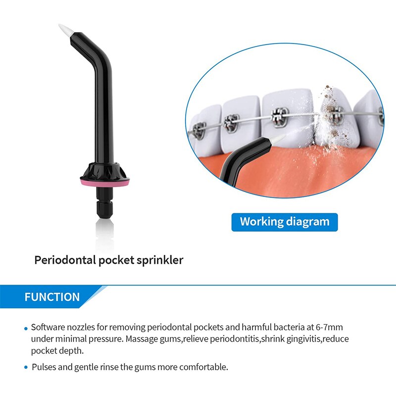 Liberex 5 teile/satz Wasser Flosser Ersatz Jet Düsen Zahn Munddusche Tipps Standard Parodontalen Zahn Plakette Kieferorthopädische