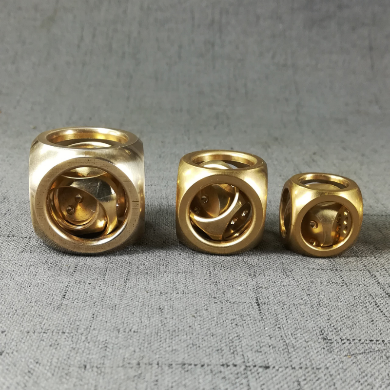 Lucky Brass Wisdom Ball Toy Exquisite Dice Lucky Beads Personality Hand Pieces