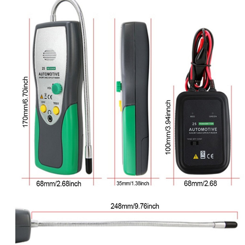 Automotive Short Open Finder Cable Circuit Car Wire Tracker Repair Tool, Quick and Easy to Operate
