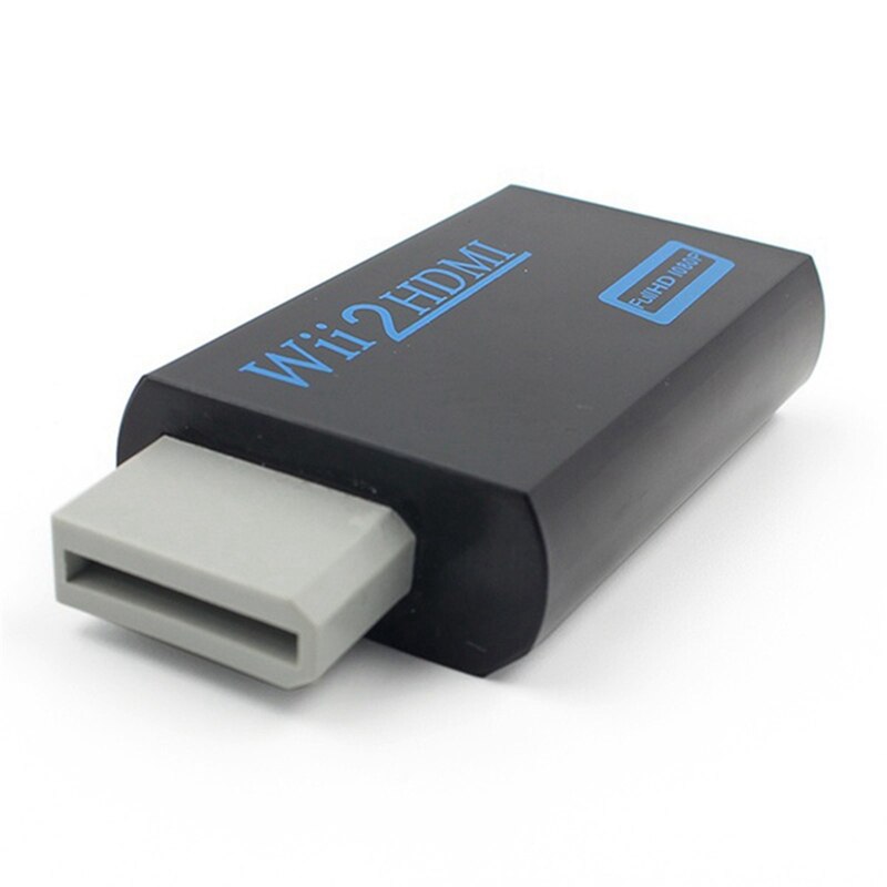 3.5mm Audio Output Jack Wii to HDMI Wii2HDMI Full HD FHD 1080P Converter & USB Wired Microphone High Performance Karaoke