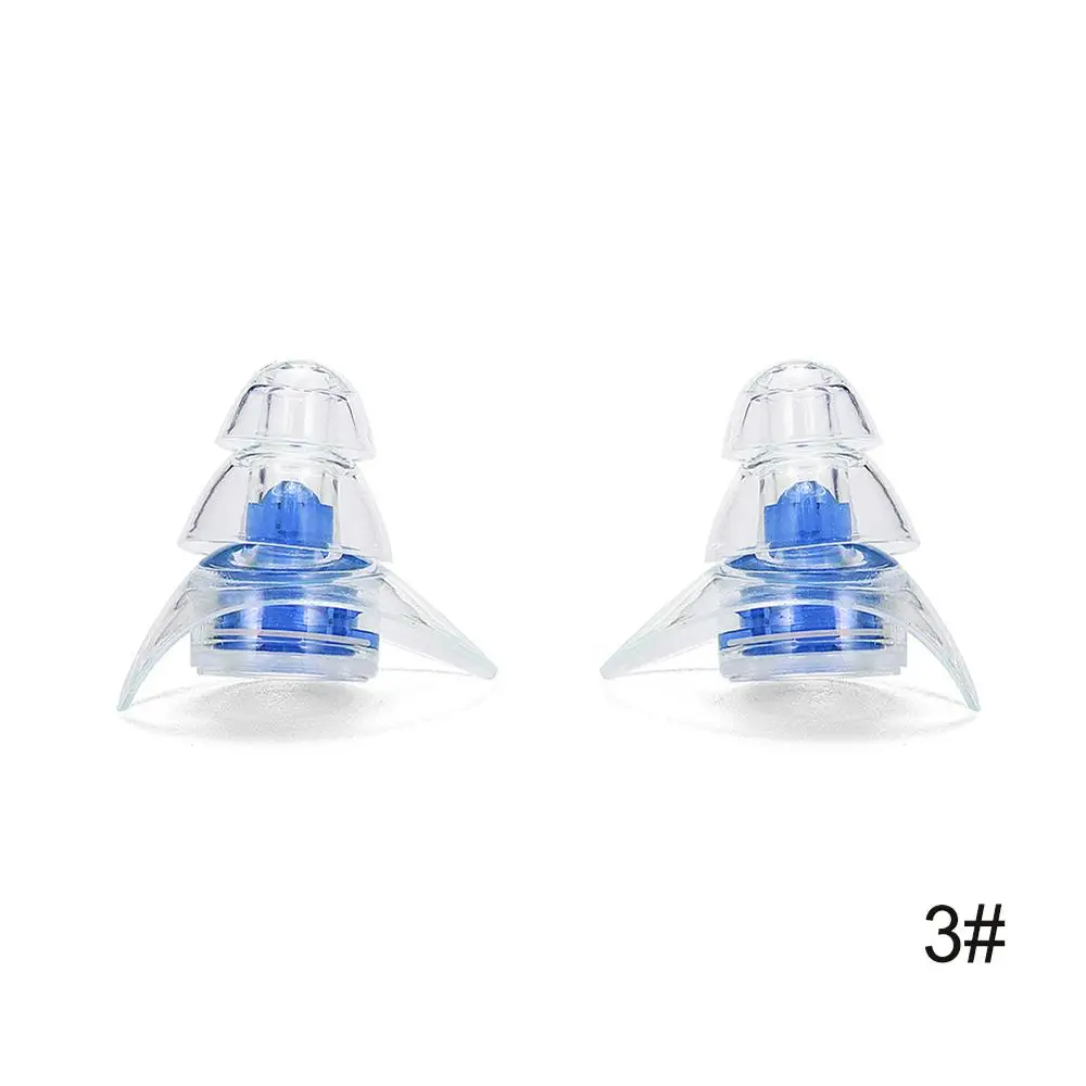 Anti-geluid Oordoppen Gehoorbescherming Zachte Siliconen Herbruikbare Muziek Oordopjes Ruisonderdrukking Voor Slaap DJ Bar Bands Sport W/Case: Blauw