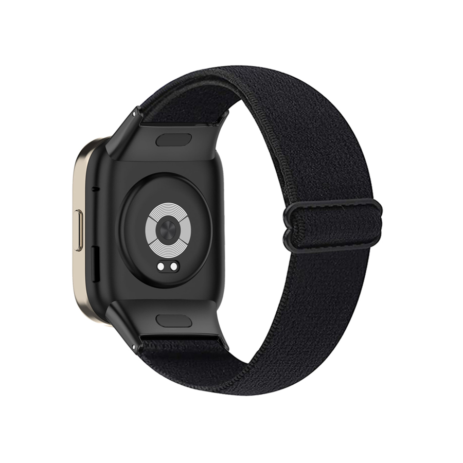 Correa de nailon para reloj inteligente, pulsera elástica trenzada para Xiaomi Redmi Watch 3 Lite: XL / Negro carbón