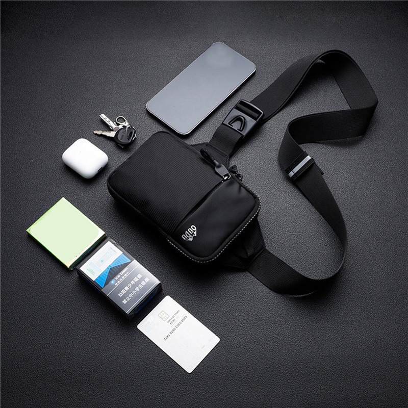Schoudertas voor heren Nylon waterdichte mini-slingbag Buitensporten Mobiele telefoontas Heuptasje Mannelijk