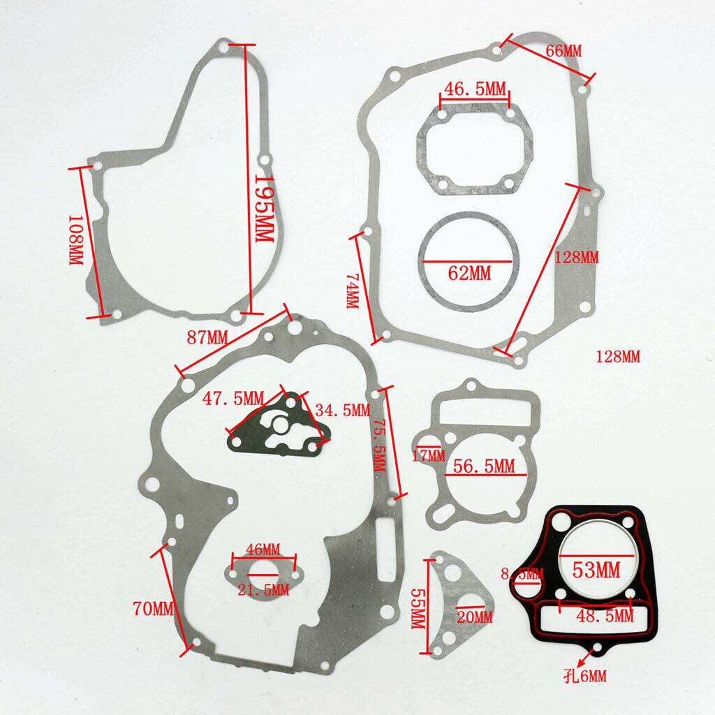 110cc 4- -takts atv atv, go karts motor topplock packningssats för motorcykel smutscykel lätt att installera