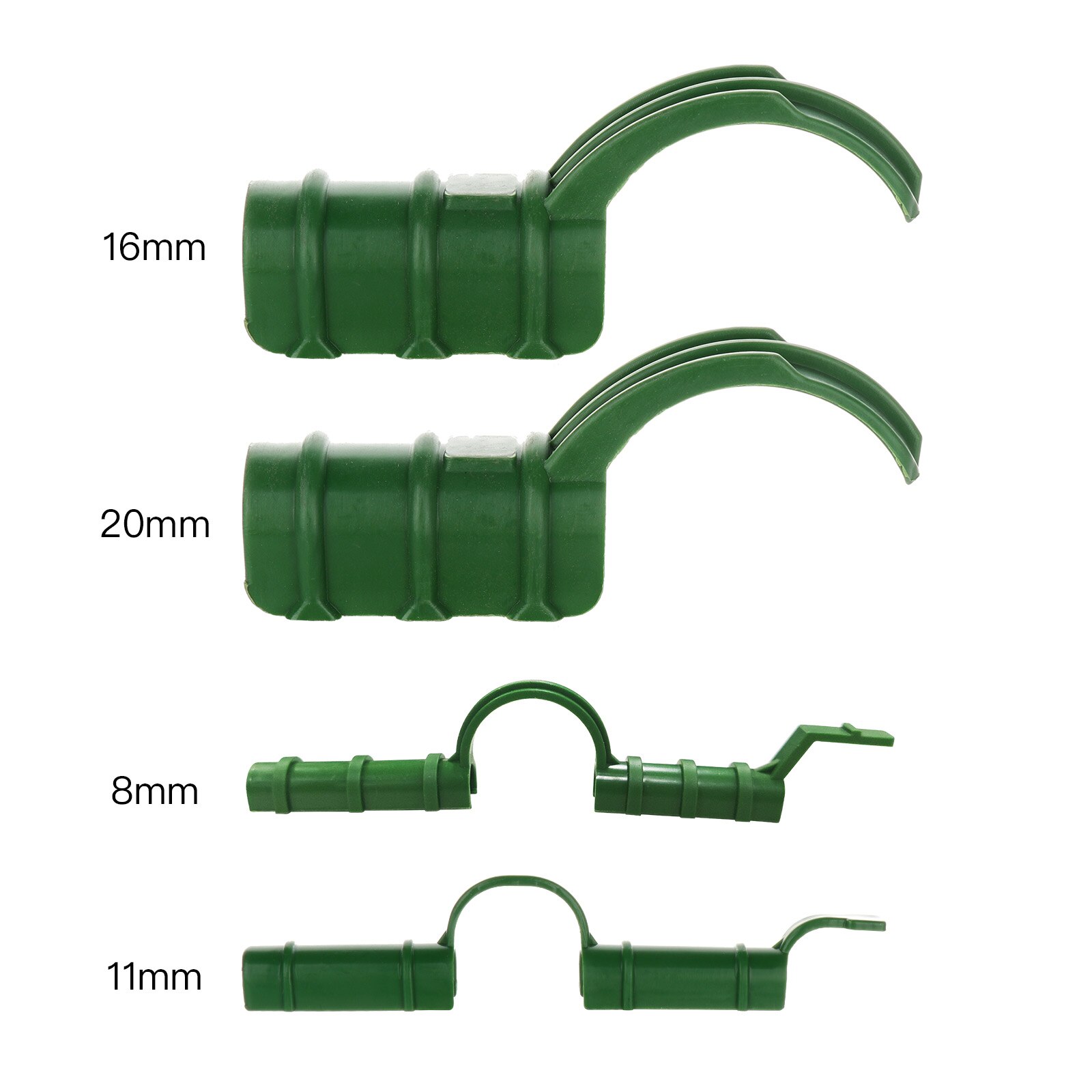 Morsetti per tubi per serre PE 11-20MM serra rete verde Tunnel clip a cerchio supporto per pilastro da giardino accessori per reti da giardino