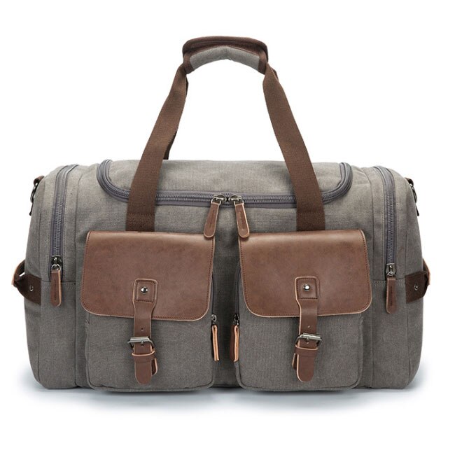 Outdoor Men Gym Bag Sports Multifunction Weekend Shoulder Bag Training Travel Handbag Fitness Crossbody Bag: Gray