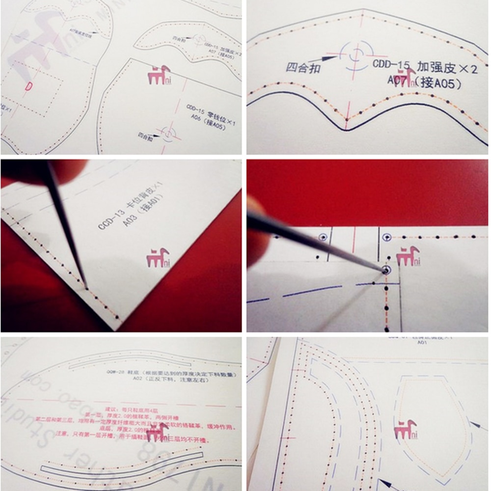 Self-drawing paper, hand-made, travel bag pattern, DIY paper type, BDQ-68, hand bag type