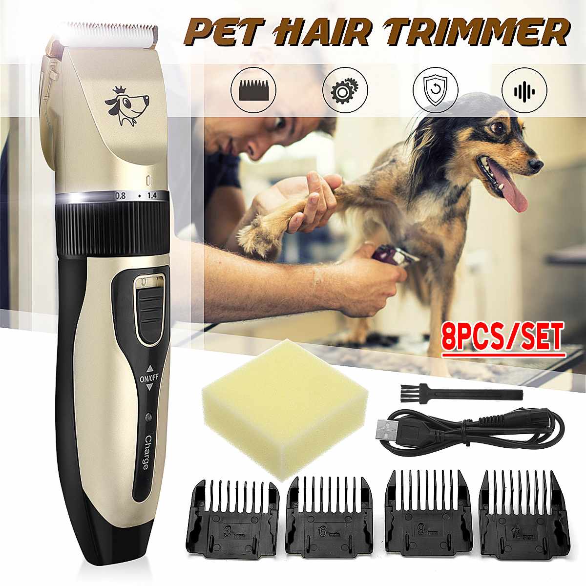 Kat Cutter 12 Stuks Professionele Hond Haar Trimmer Dier Groo... – Vicedeal