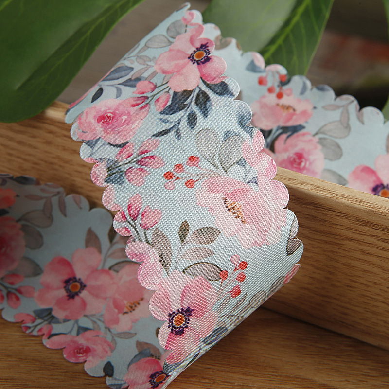 5 Yards 38MM Wave Edge Flowers Pink Ribbons Hair Bows DIY Crafts Handmade Accessories YM2023062703: antique silver