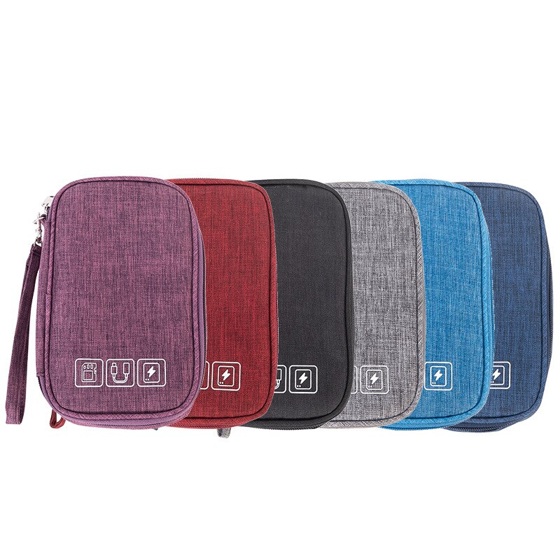 Cable Bag Organizer Wires Charger Digital USB Gadget Portable Electronic Earphone Case Zipper Storage Pouch Accessories Supplies