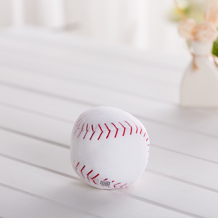 Kawaii Gevulde Knuffel Kinderen Kleurrijke Bal Ring Rammelaar 0-1 Jaar Voetbal Basketbal Voetbal Baseball Baby Pop: baseball