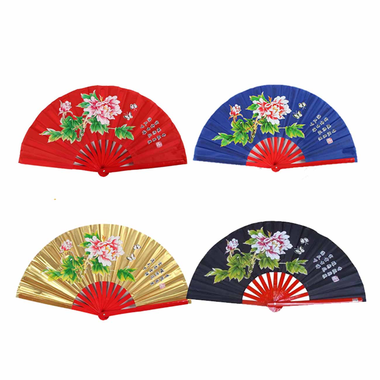 Hand Fan Wedding Bridal Party Folding Chinese Bamboo Cloth Hand Held Dance Fan Cool