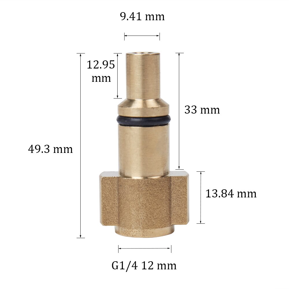 High Pressure Water Gun Connector For Karcher For Nilfisk Snow Foam Lance Foam Nozzle Adapter Car Washer: Bruin