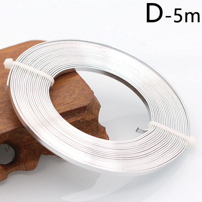 5 Meter 3Mm Platte Anadized Kleur Plated Aluminium Draad Voor Sieraden Maken Armband Craft Diy Accessoires Levert: D