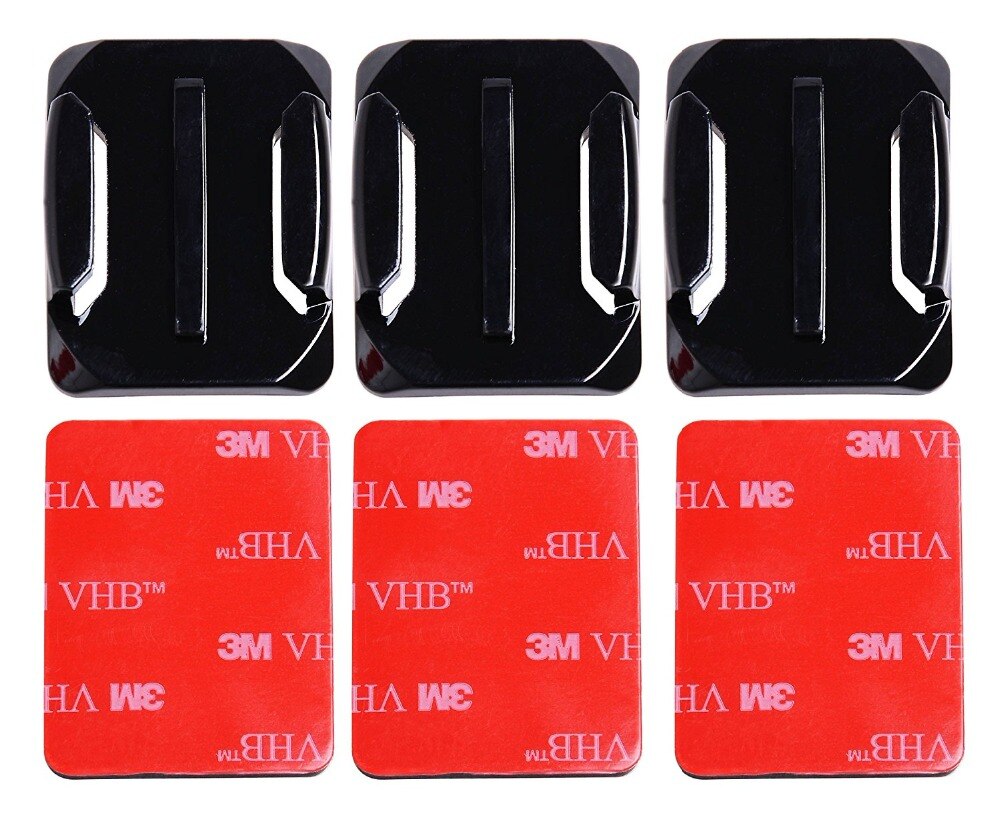 8 STKS Platte Gebogen Mount Set Sticker 3 M Lijm Voor Sony Action Cam HDR AS20 AS15 AS100V AS30V AZ1 AS200V FDR-X1000V accessoires