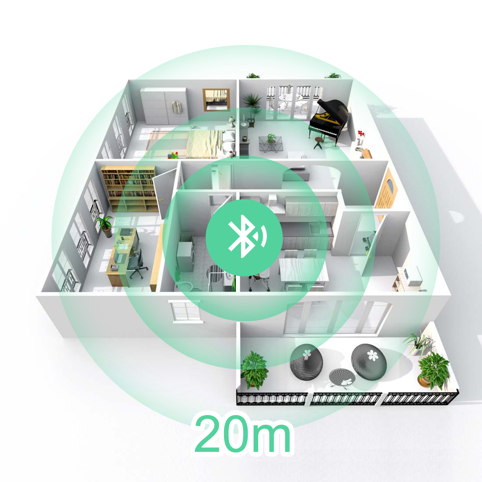EDUP B3519S Bluetooth 5.0 Adapter Mini Portable Wide Coverage Supports Multiple Devices 20m Range Low Energy High Speed Transfer