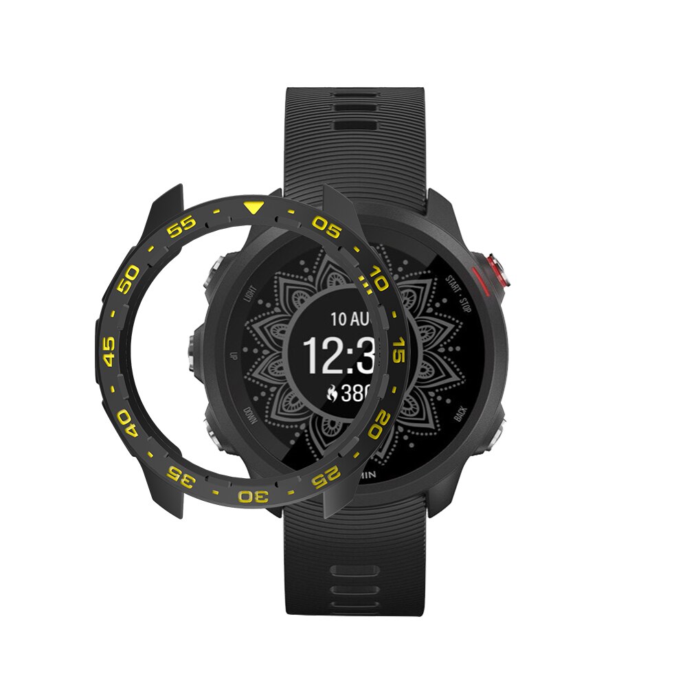 Watch Case Cover for Garmin Forerunner 245 / 245M Protective watch Cover Smart watch accessories Protector SIKAI: Black yellow