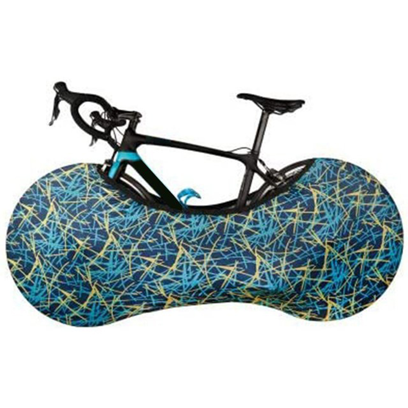 Cubierta protectora para bicicleta de montaña, equipo protector para bicicleta de carretera, cubierta de marco de ruedas antipolvo, bolsa de almacenamiento a prueba de arañazos, accesorios para bicicleta: Blanco