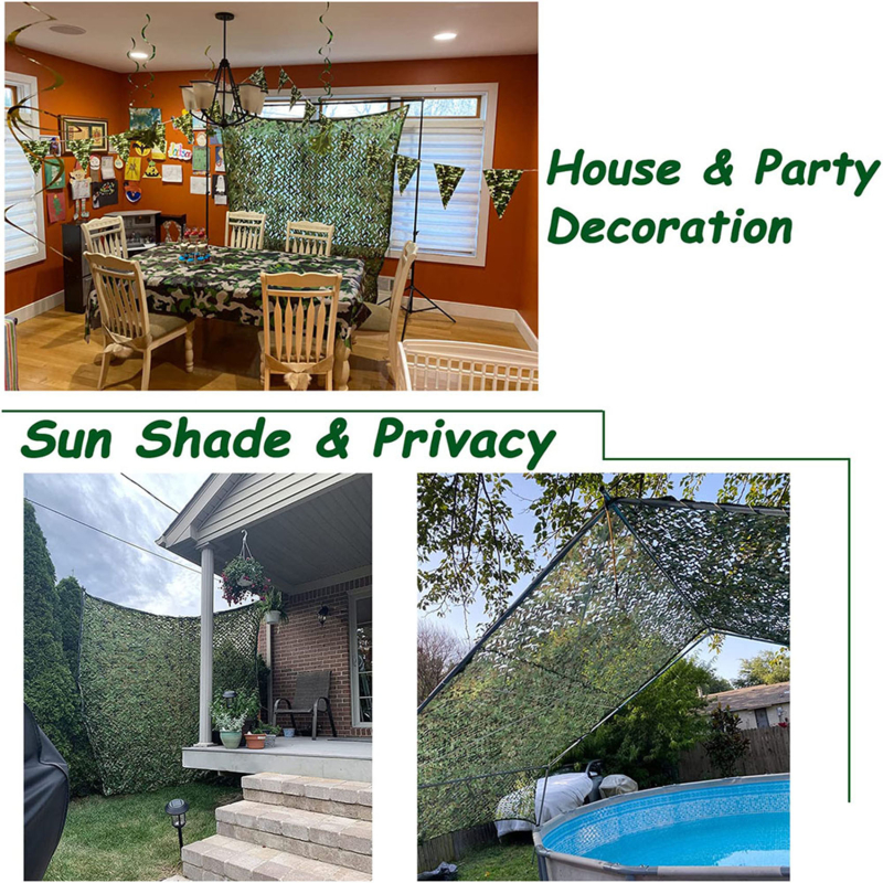 3x5m /2x1m Hunting Camouflage Nets Woodland training Camo netting Car Covers Tent Shade Camping Sun Shelter