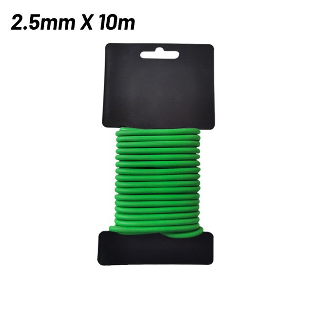 Liens torsadés souples multi-usages pour jardin, fil d'attache pour plantes, tuyau d'eau à Support solide, 2/2.5/3mm: 2 5mm 10m