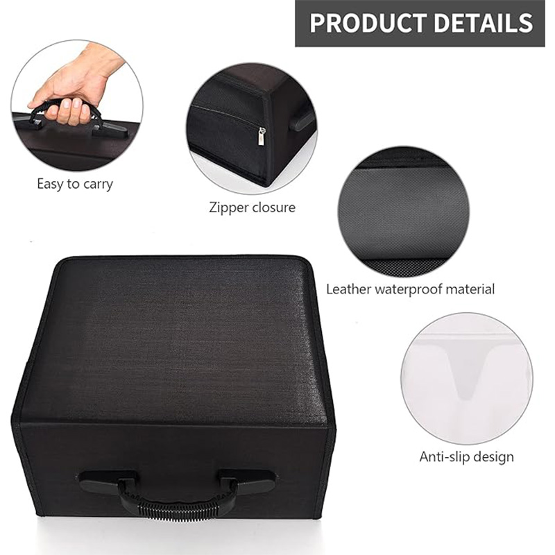 CD Case, 400 Capacity DVD Case Holder, Heavy Duty Zipper Protective Movie Media Storage Organizer Binder Wallet for Car Home Off