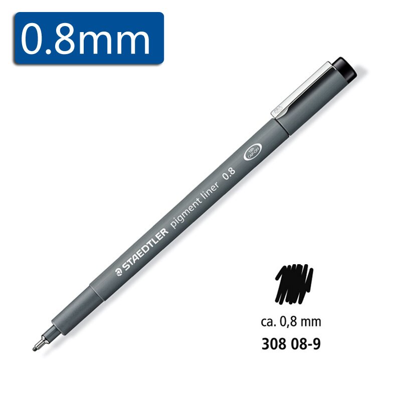 Staedtler Black Fineliner Drawing Pens - 0.05-2.0mm Office & School: Navy Blue