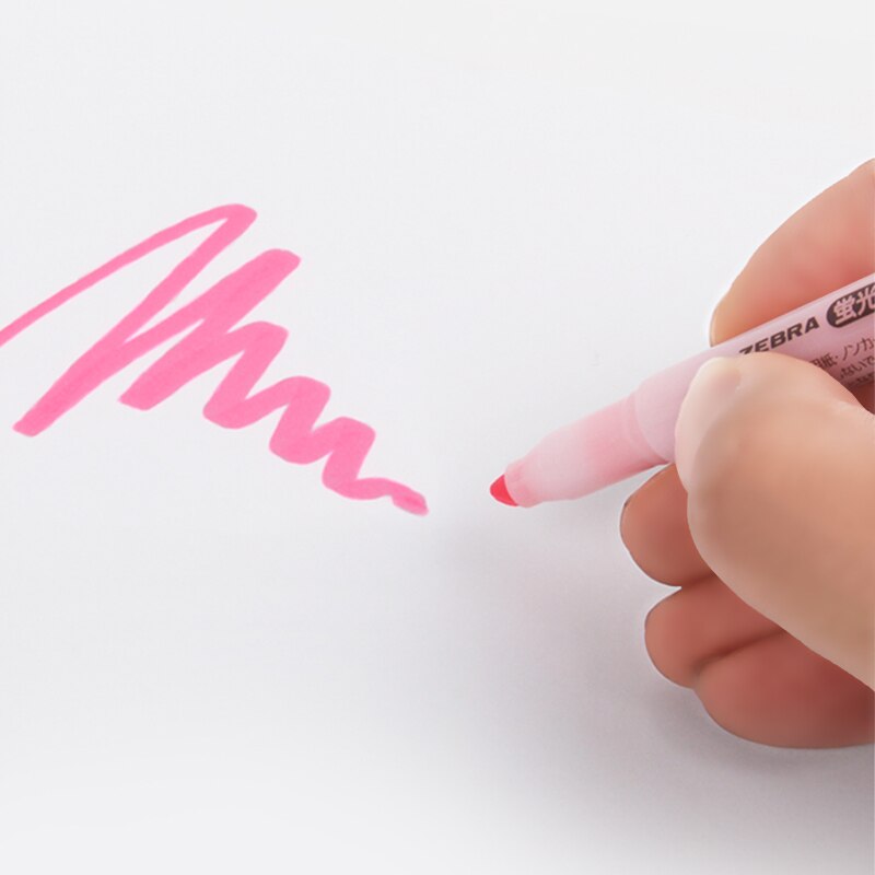 Japan zebra highlighter wks 9 5 stk farve højdepunkter markering studerende slik farve søde noter 4mm