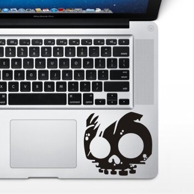 Autocollants pour ordinateur portable pour MacBook Air Pro Retina 11 13 15 PVC vinyle mignon décalcomanie tablette PC portable peau autocollants partiels: WS-black (125)