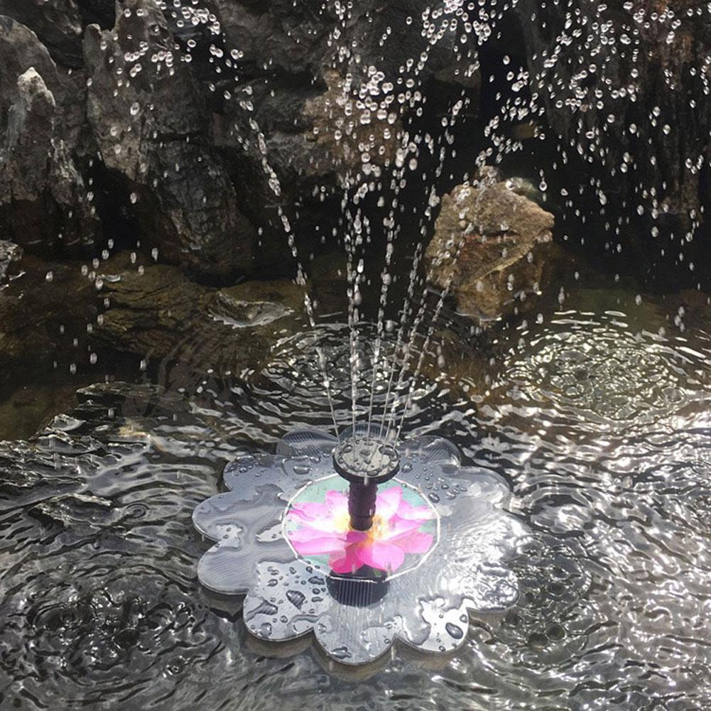 Lumineo - Solar Fontein - Zwart - Kunststof - D16 cm