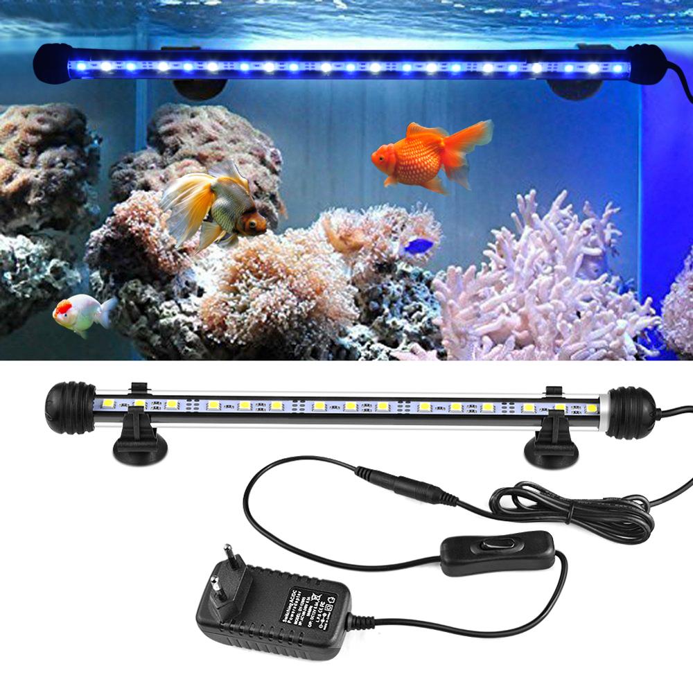 Wasserdichte LED-Licht Für Aquarium RGB Aquarium Licht Unterwasser LED Bar Lampe 19/29/39/49cm Aquarium Dekoration Pflanzen Beleuchtung