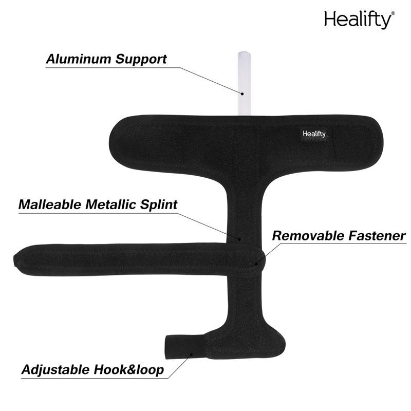 Cómodo soporte metacarpiano ajustable de la férula del dedo banda de fijación elástica cubierta protectora para la dislocación del espray de la fractura
