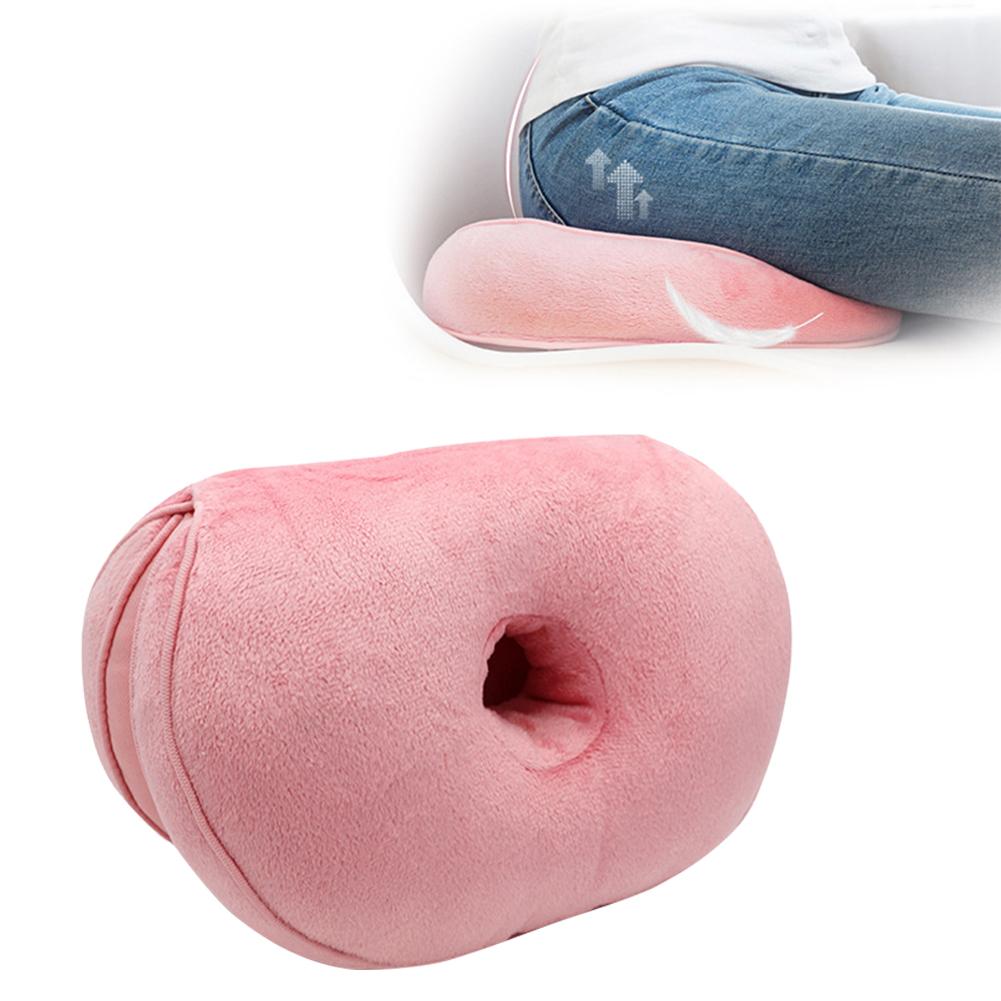 Double confort orthopédique coussin bassin oreiller ascenseur hanches siège multifonction pour le soulagement de la pression