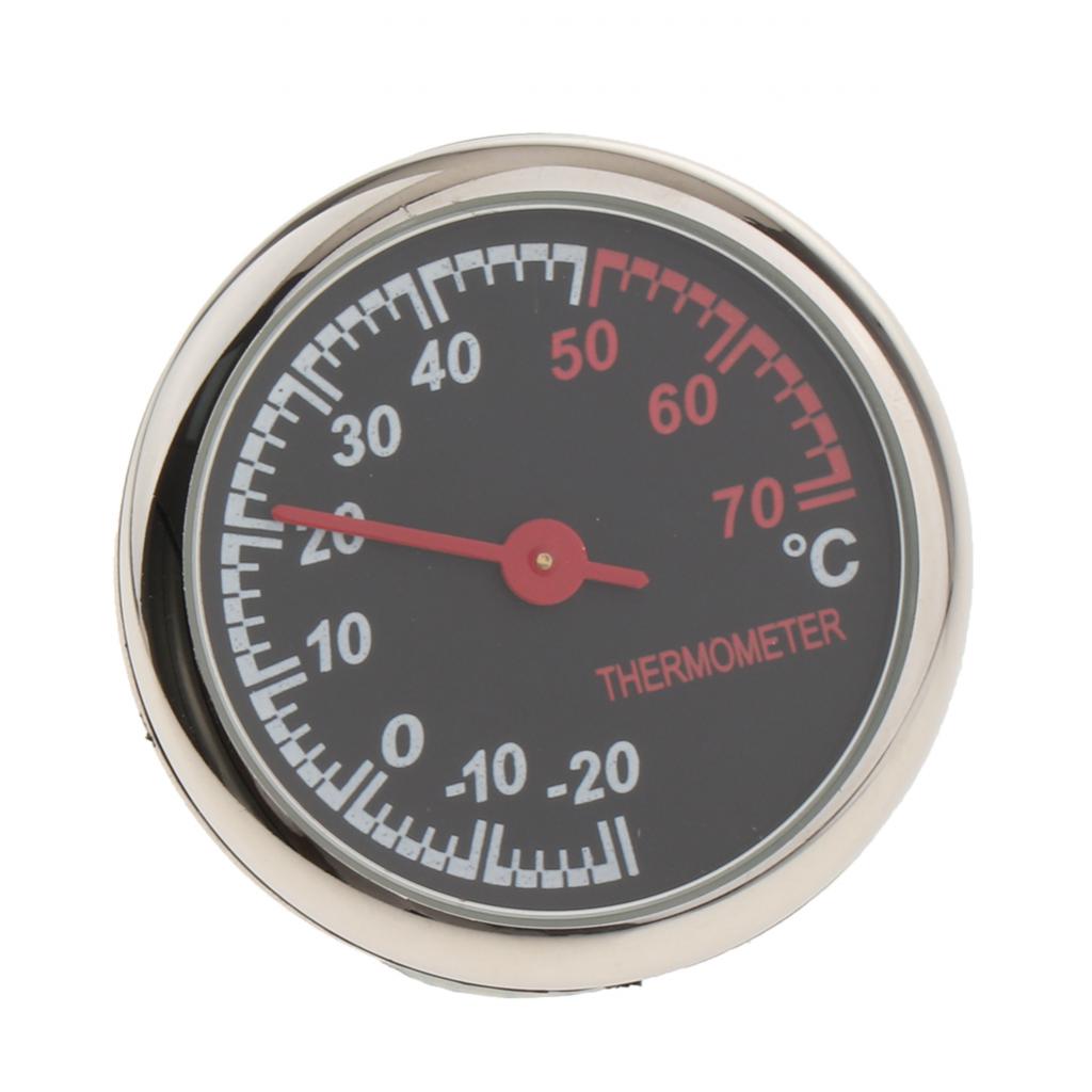 Electronic Clock Inside Outside Temperature Gauge Car Vehicle Thermometer