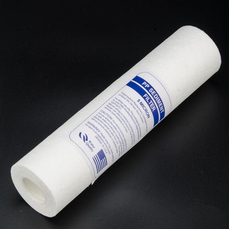 Purificador de agua de 10 pulgadas, 5 micrómetros, cartucho de filtro de agua de sedimentos, sistema de filtro de agua de algodón PP, 4 Uds.