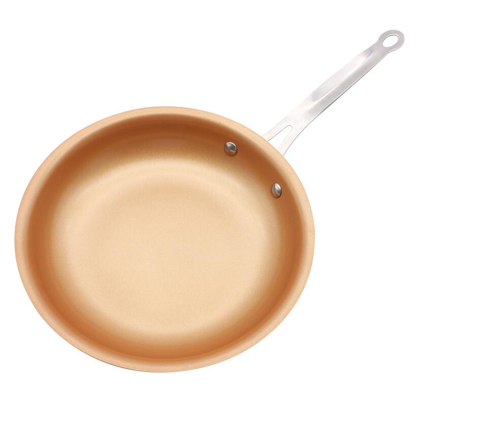 8/10/12 pulgadas antiadherente cobre sartén plancha parrilla Gas y Cocina de Inducción plancha herramientas de cocina accesorios de cocina utensilios de cocina
