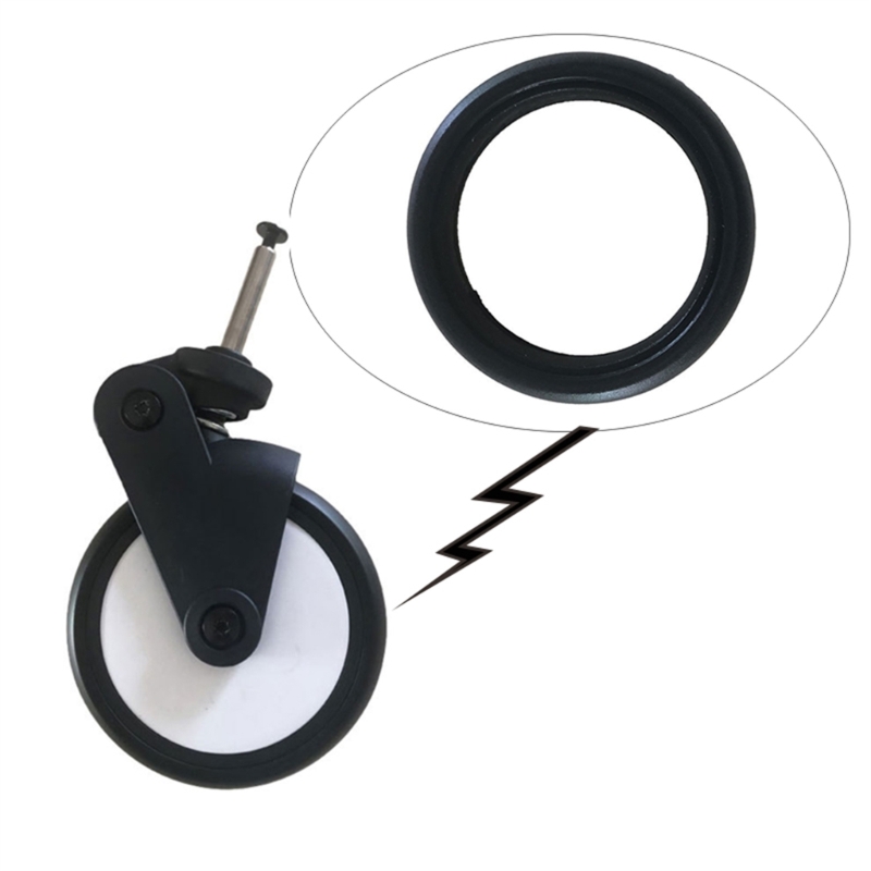 Rubber External Tyre with 4.7-inch Diameter Front Back Wheel for Stroller Wheels Easy Installation Durable
