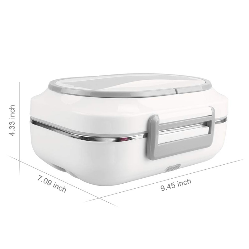 Car Home Dual Use 12V 220V Electric Lunch Box Food Heater Container Portable Stainless Steel Warmer Heating Bento Box Household