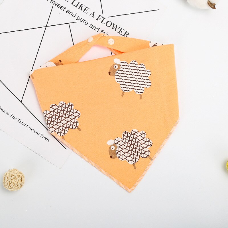 Baby Lätzchen Dreieck Doppel Baumwolle Lätzchen Karikatur drucken Speichel Handtuch Baby Jungen Mädchen Fütterung Schürze Baumwolle Bandana Lätzchen
