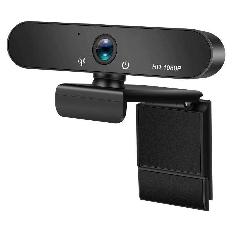 Webcam HD 1080P chaude avec Microphone caméra USB pour PC/ordinateur portable ordinateur de bureau appel vidéo périphériques d'ordinateur Webcams: Default Title